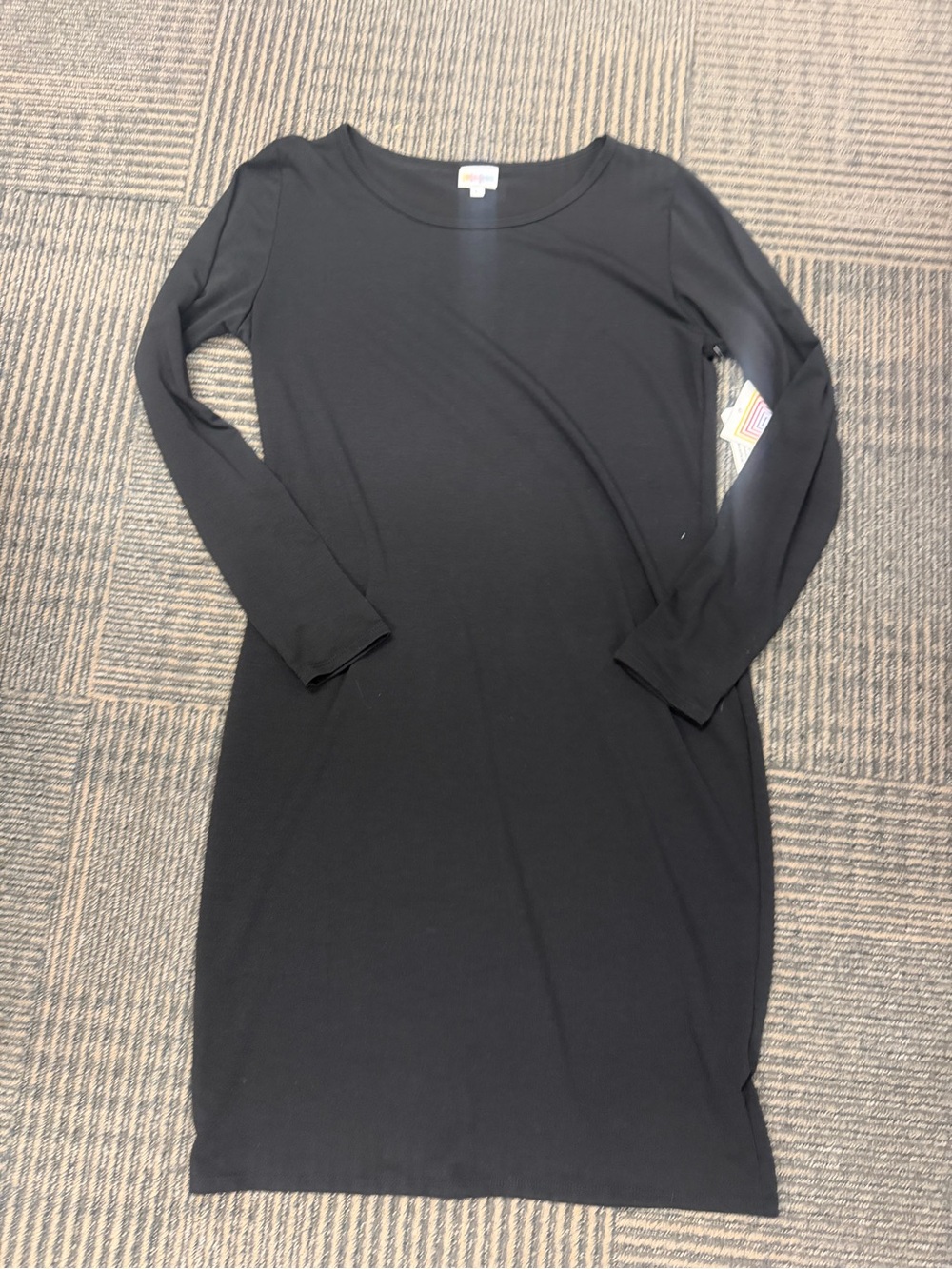 NWT LuLaRoe Debbie  Black Long Sleeve Dress SZ Large